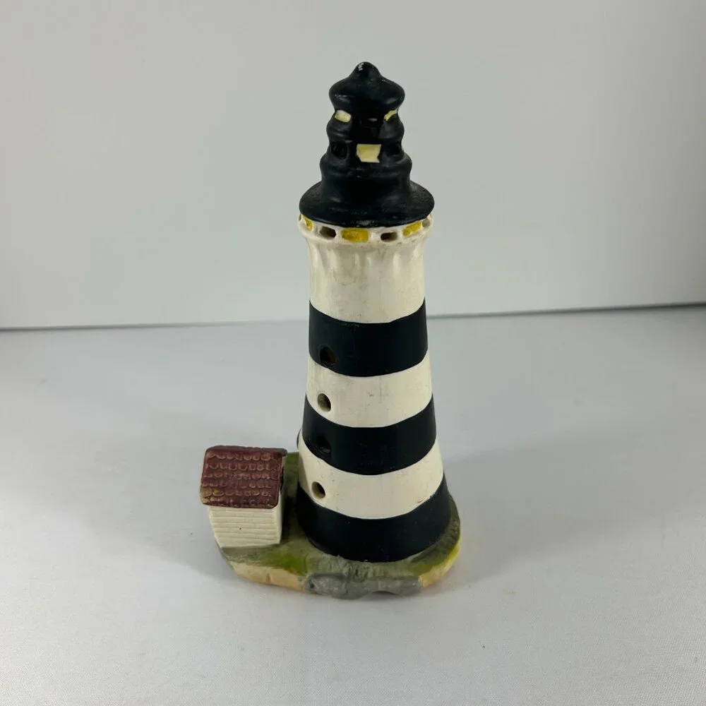 Porcelain Lighthouse Collection Cape Canaveral Florida Figurine Hole for Light